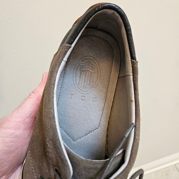 TCG Men's Cooper Leather Sneakers, Black/Gray, Sz 12 - Picture 14 of 16